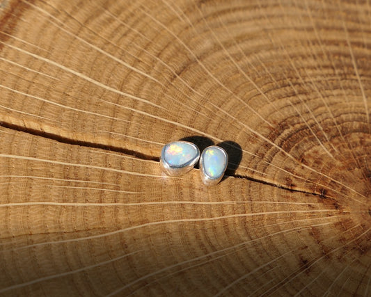 Custom made silver earstuds