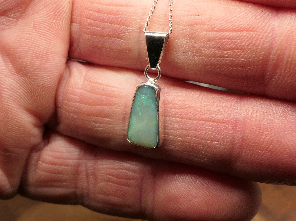 Coober Pedy jelly opal pendant
