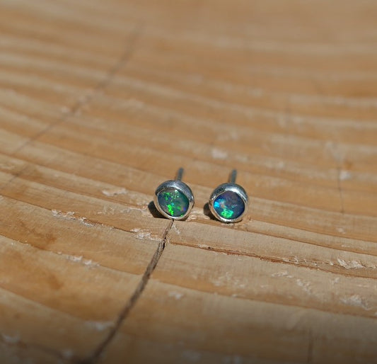 4mm silver earstuds