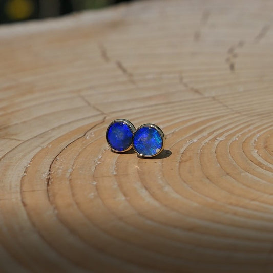 18k gold ear studs