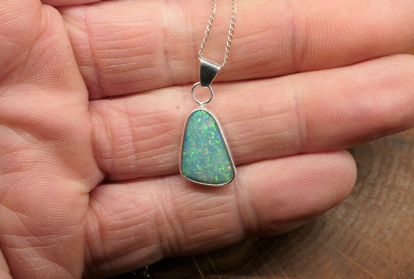 Coober Pedy opal pendant