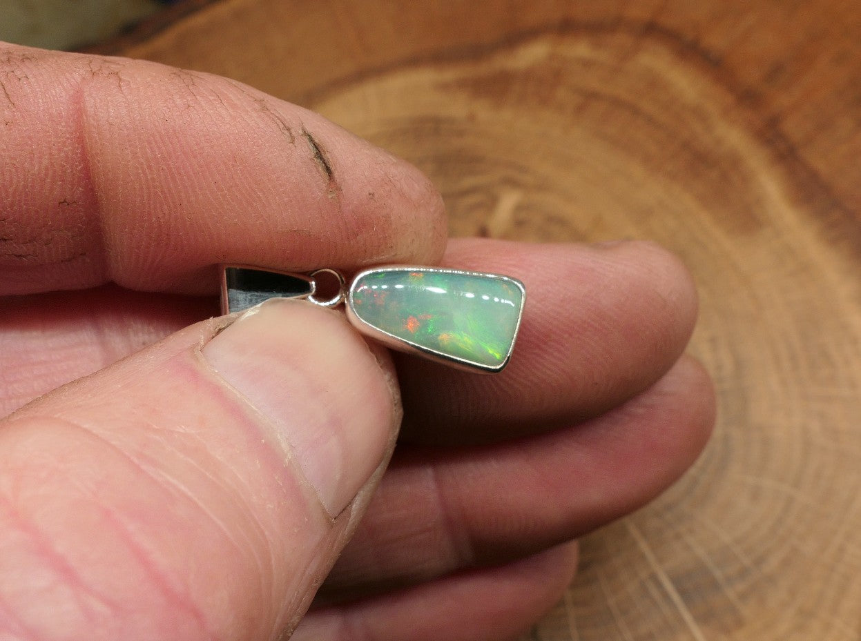 Coober Pedy jelly opal pendant