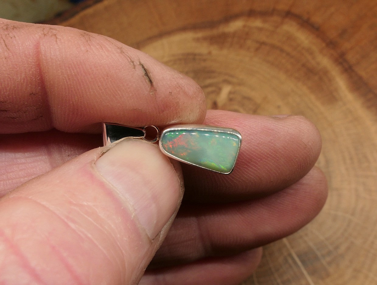 Coober Pedy jelly opal pendant