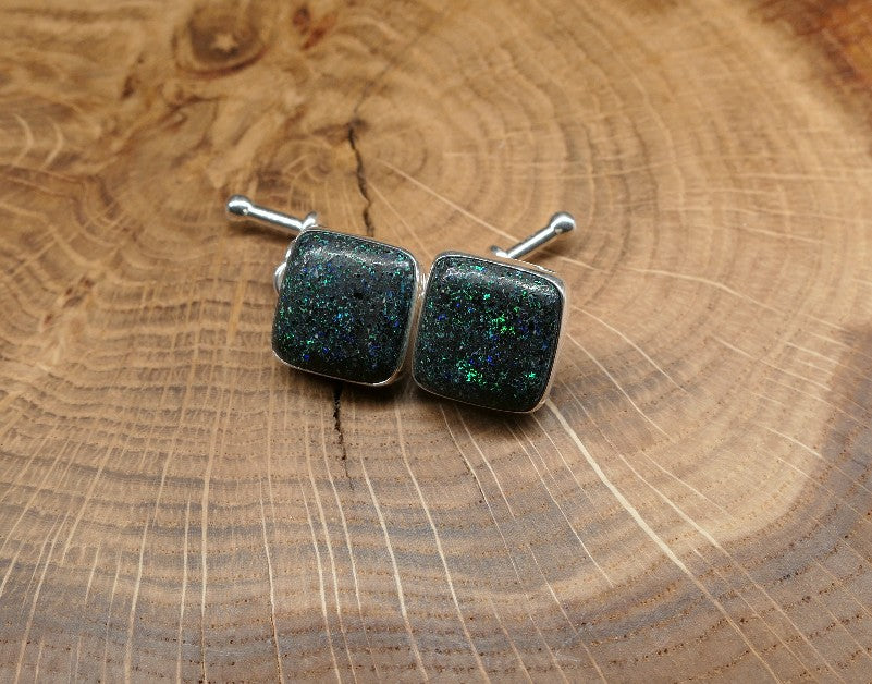 Sterling Silver opal cufflinks