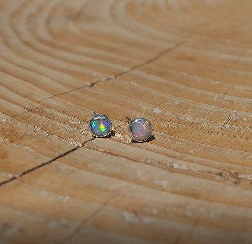 4mm silver earstuds