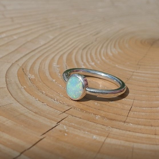 Opal ring, size Q