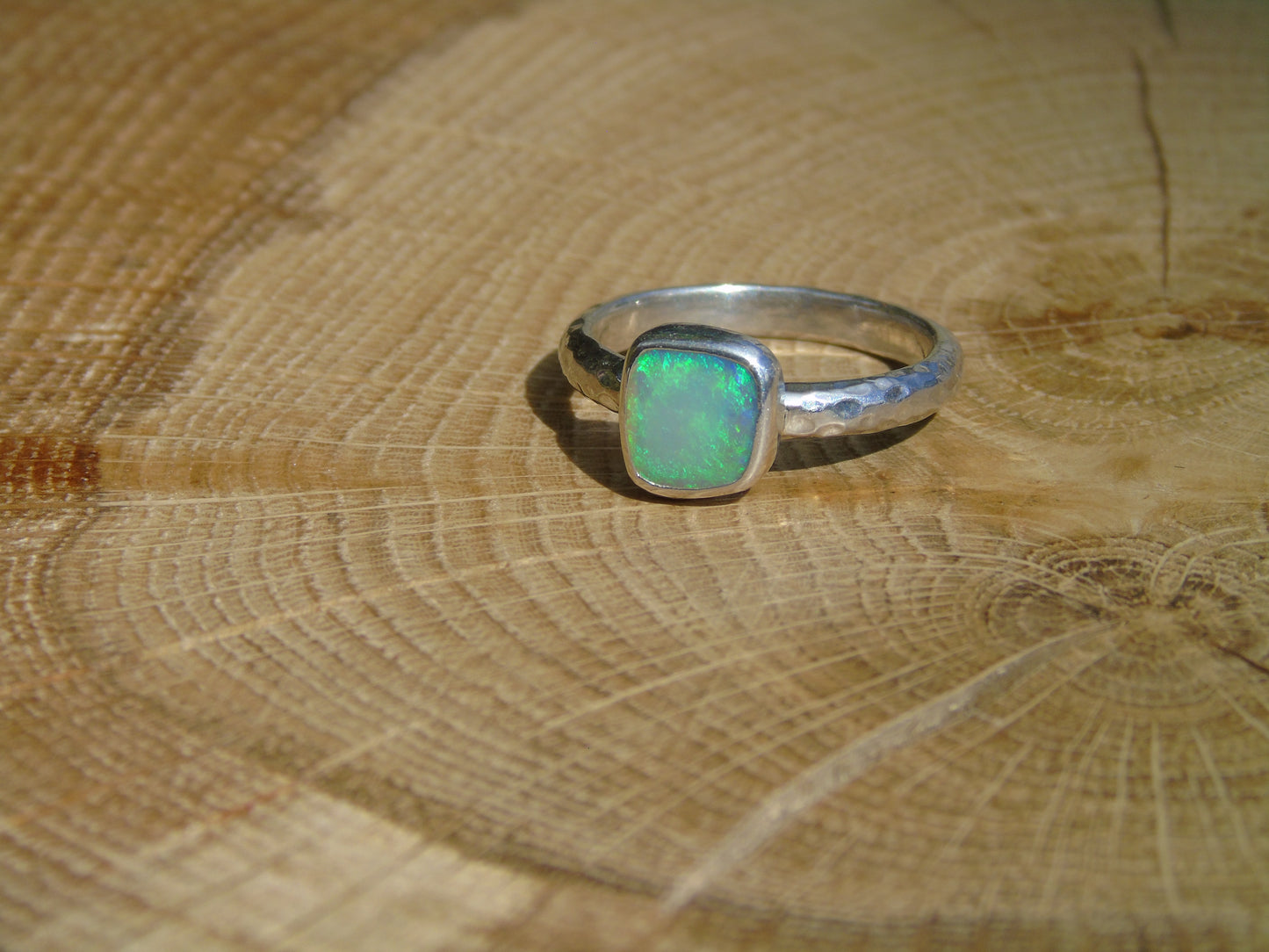 Opal ring, size P-1/2