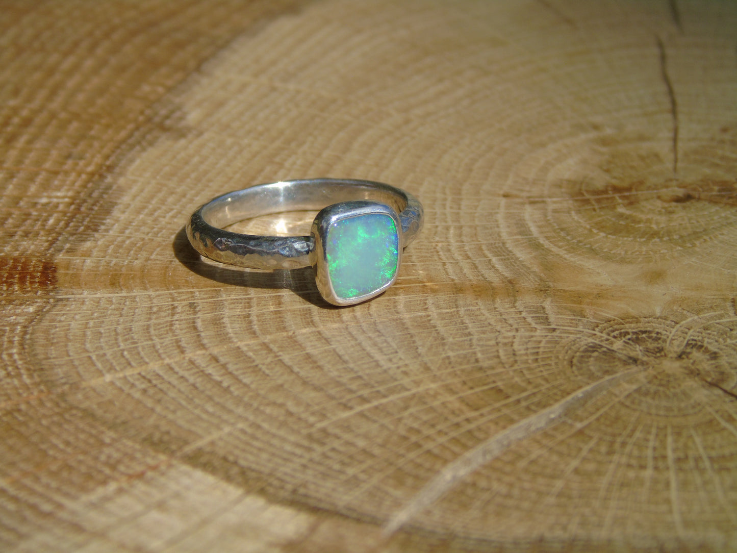 Opal ring, size P-1/2