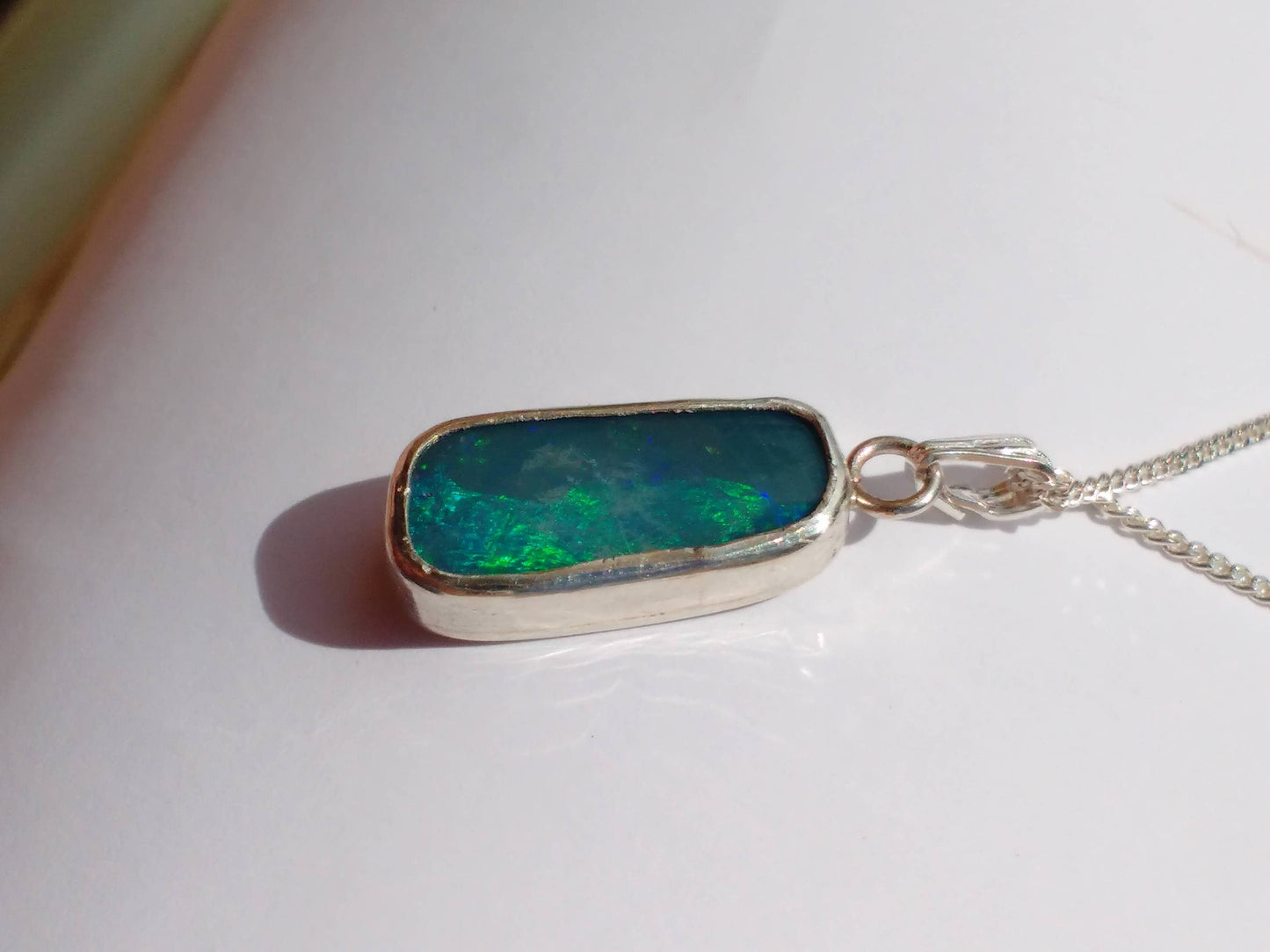 Natural opal pendant