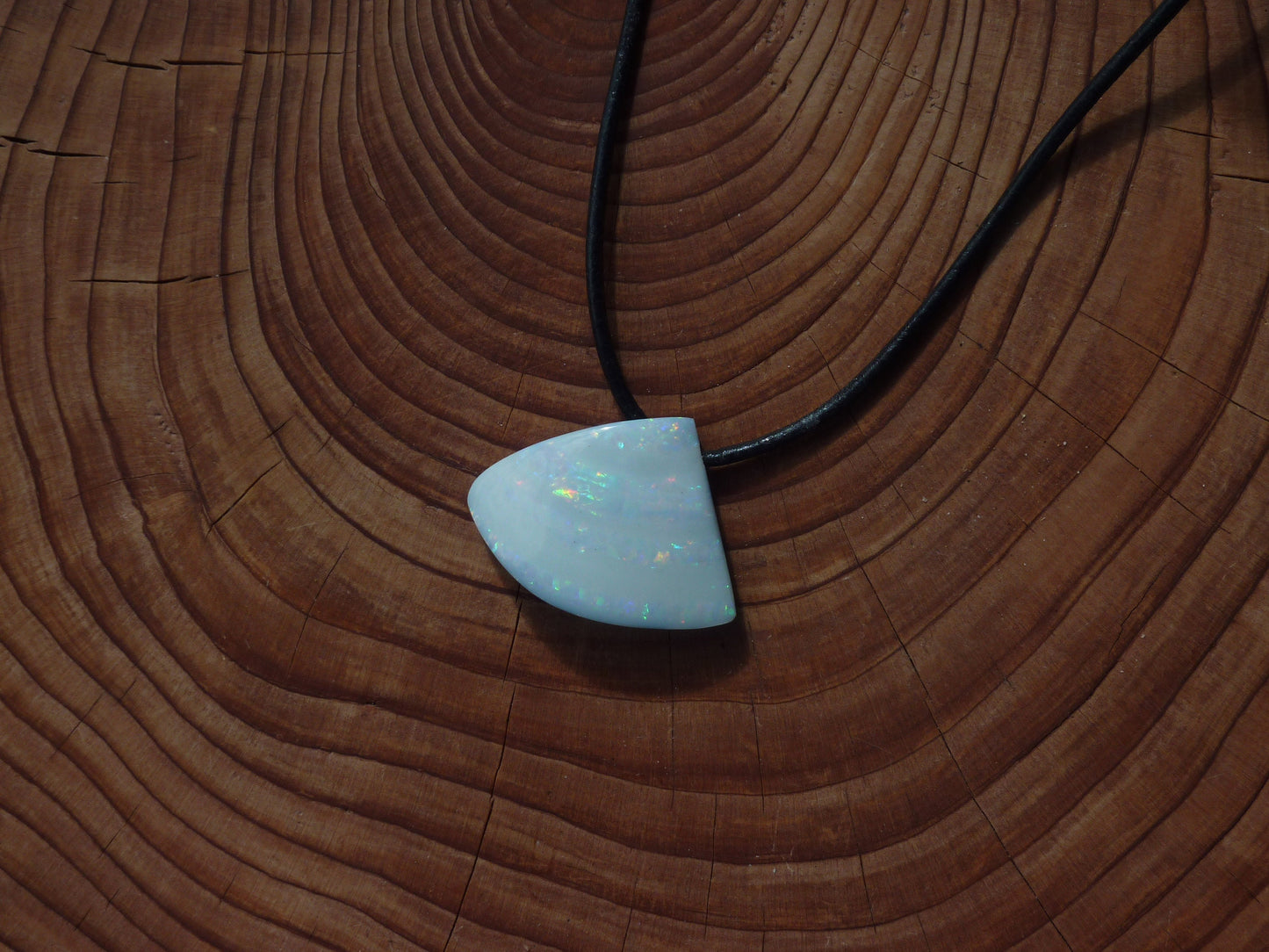 Opalised shell doublet pendant