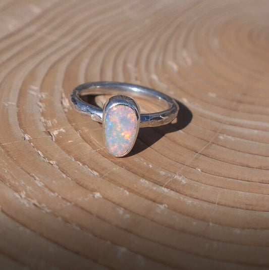 Solid opal ring size E-1/2