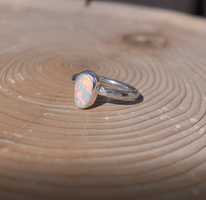 Solid opal ring size E-1/2