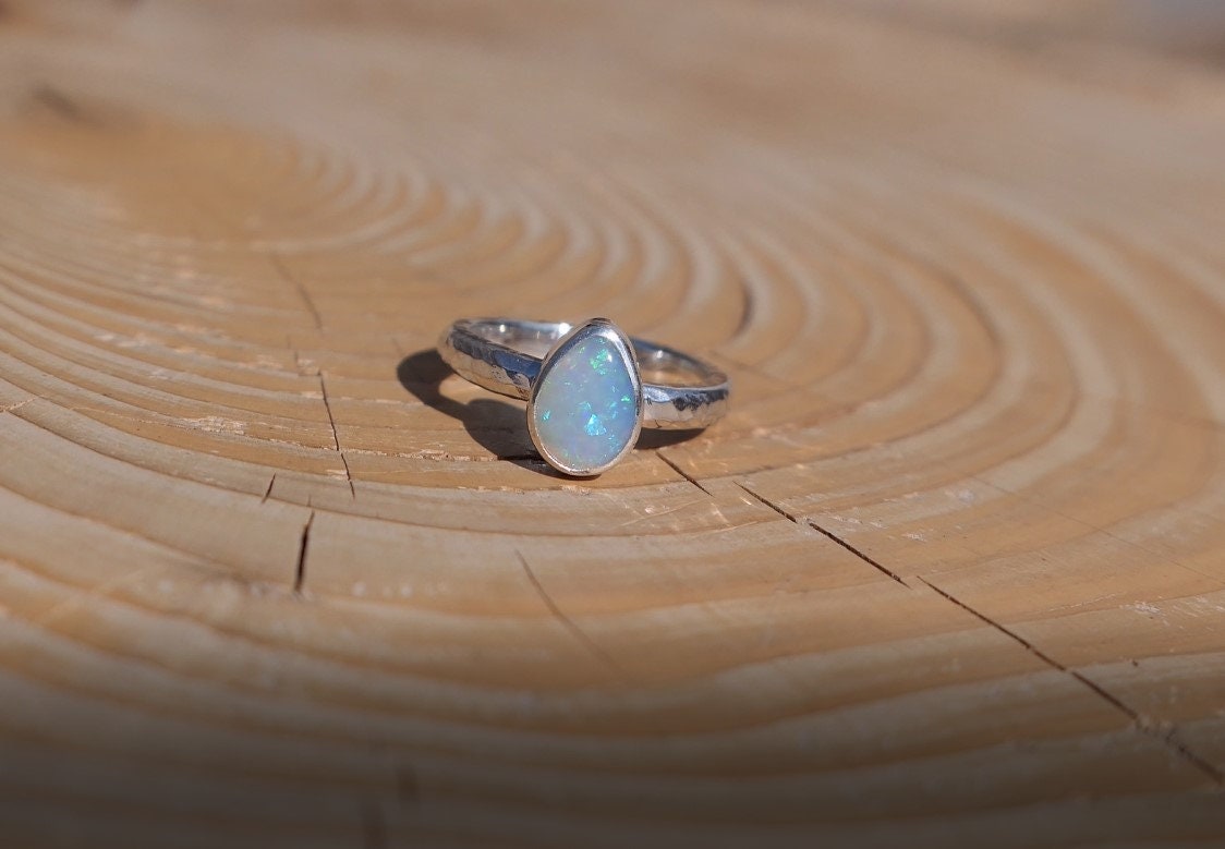 Solid opal ring size I-1/2