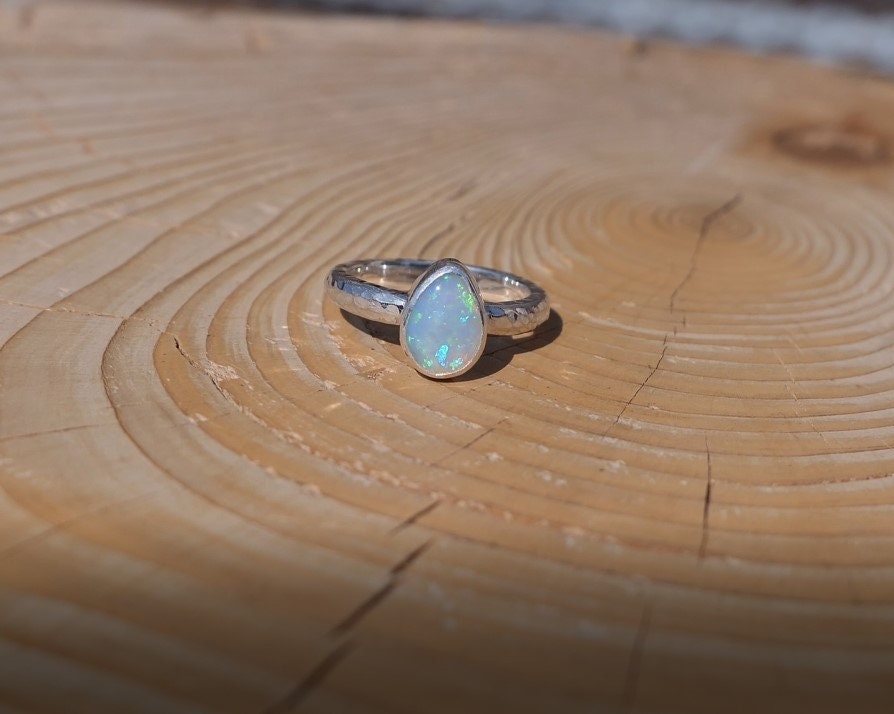 Solid opal ring size I-1/2