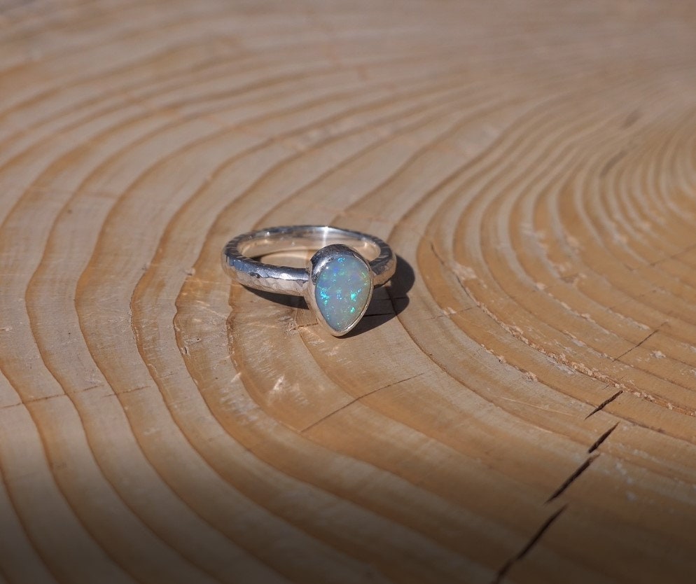 Solid opal ring size I-1/2