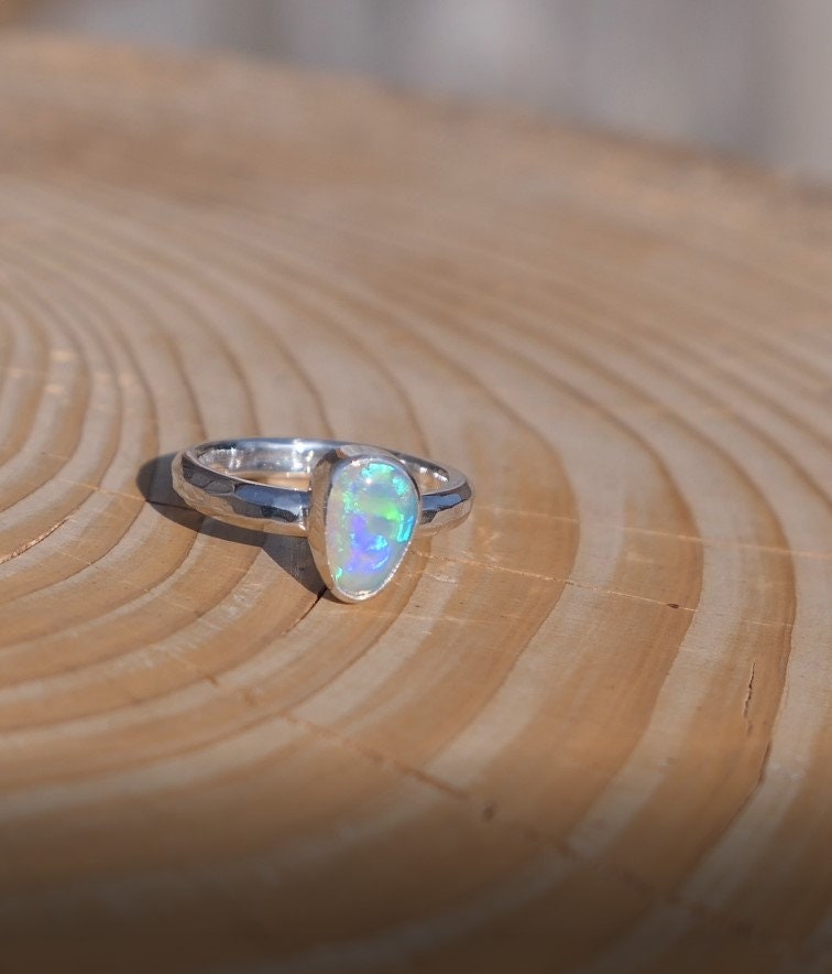 Solid opal ring size K