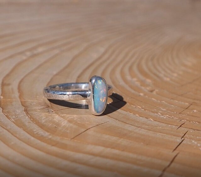 Solid opal ring size G-1/2