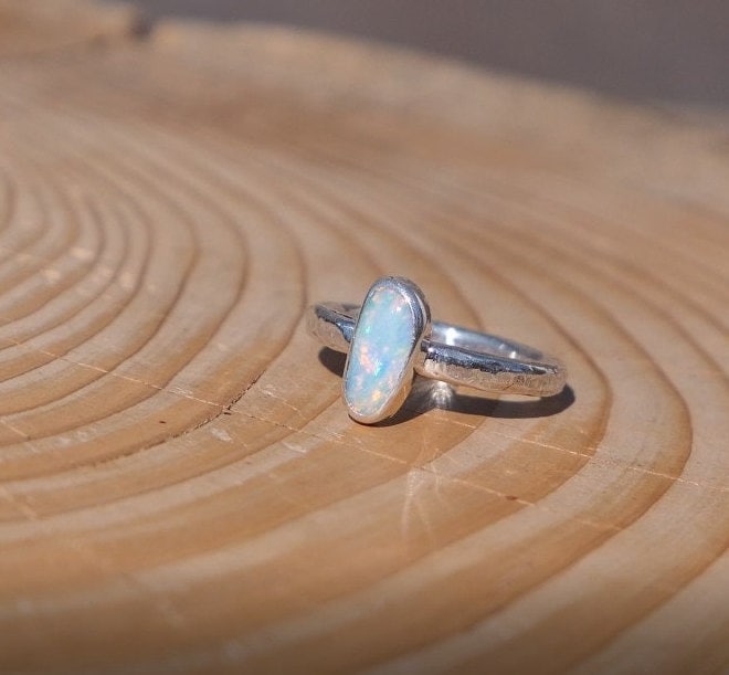Solid opal ring size G-1/2