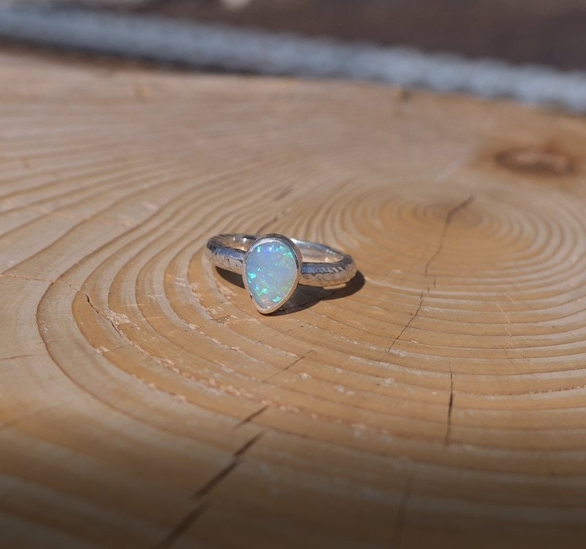 Solid opal ring size I-1/2