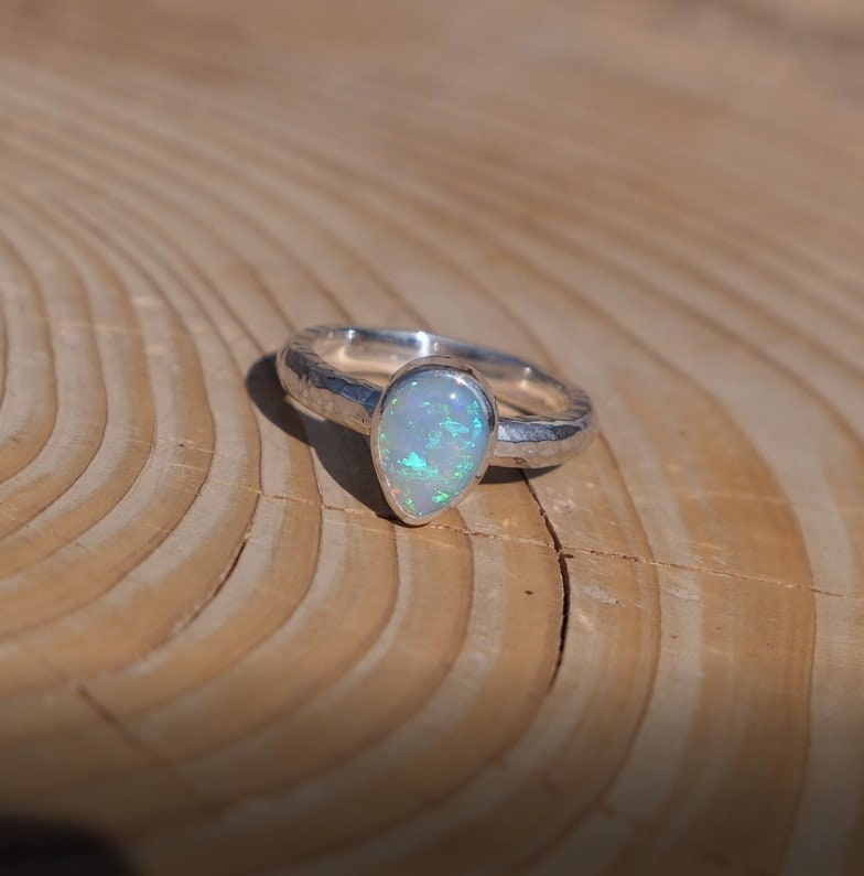 Solid opal ring size I-1/2