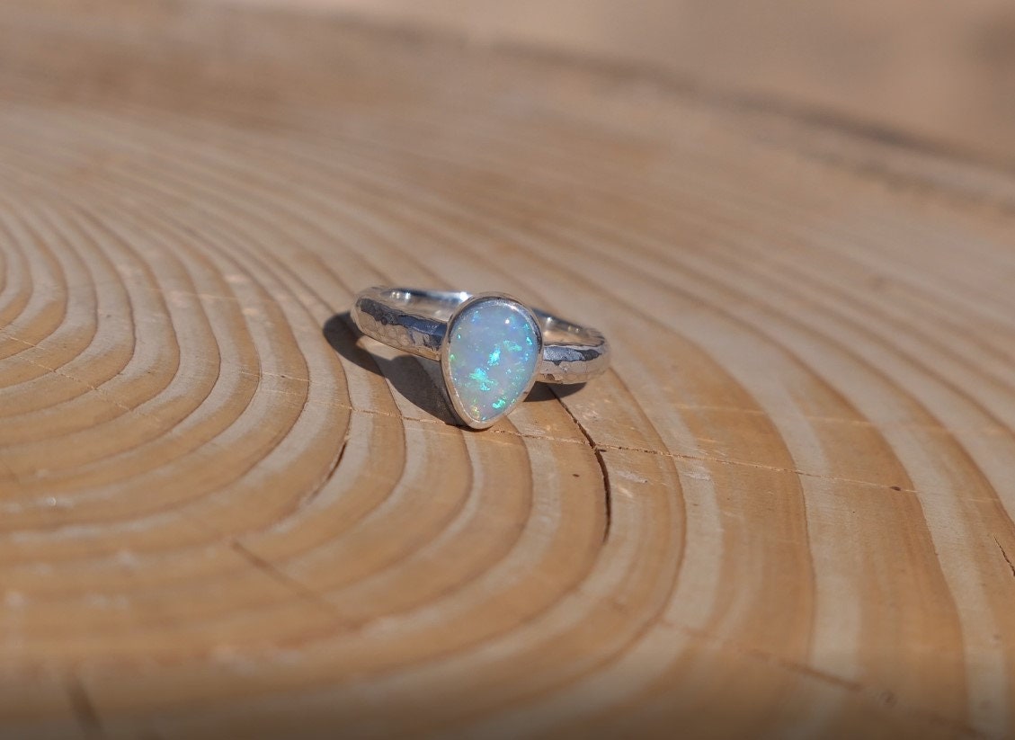 Solid opal ring size I-1/2