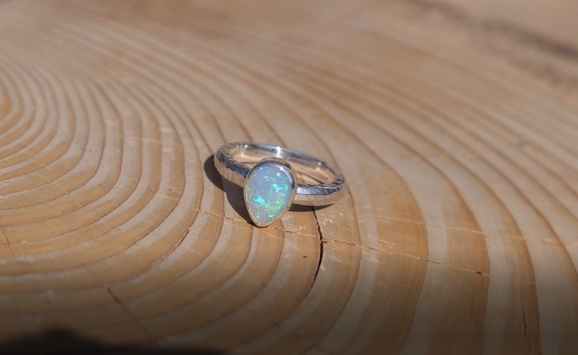 Solid opal ring size I-1/2