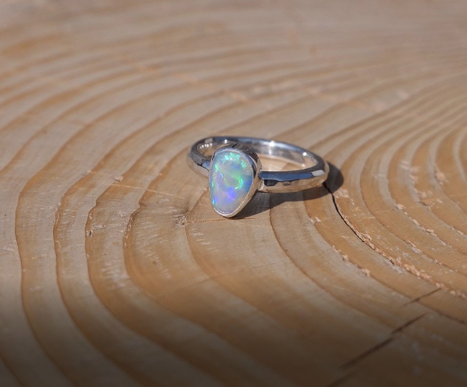 Solid opal ring size K