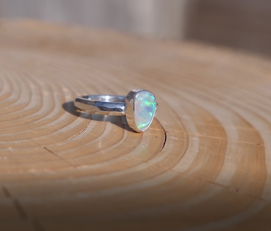 Solid opal ring size K