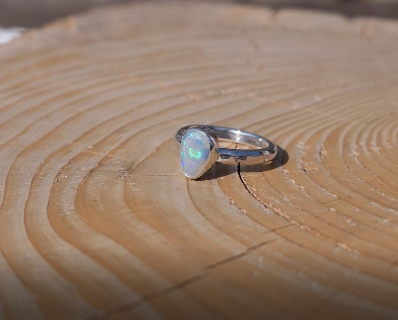 Solid opal ring size K