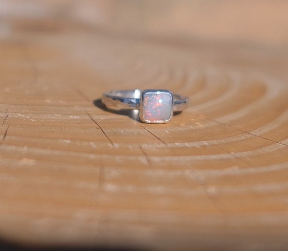 Solid opal ring size H