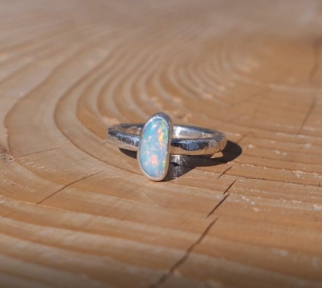 Solid opal ring size G-1/2