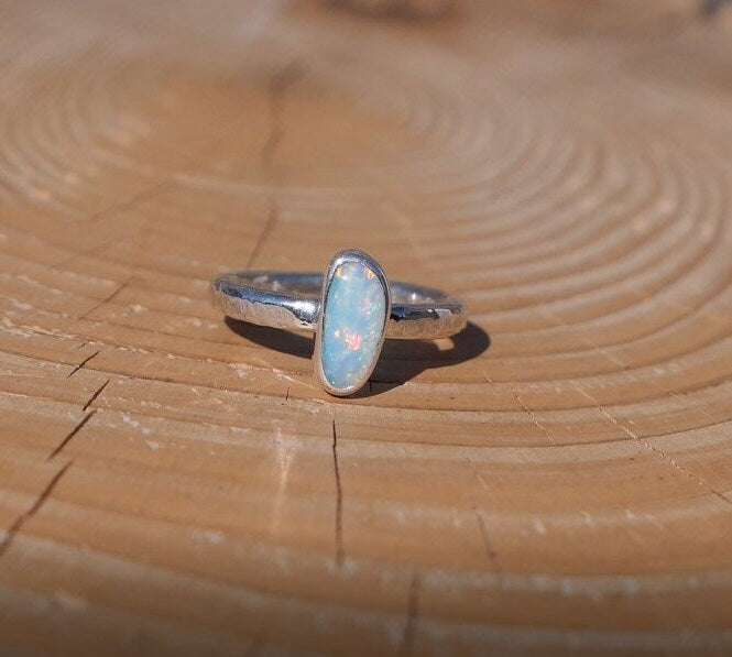 Solid opal ring size G-1/2