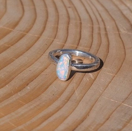 Solid opal ring size G-1/2