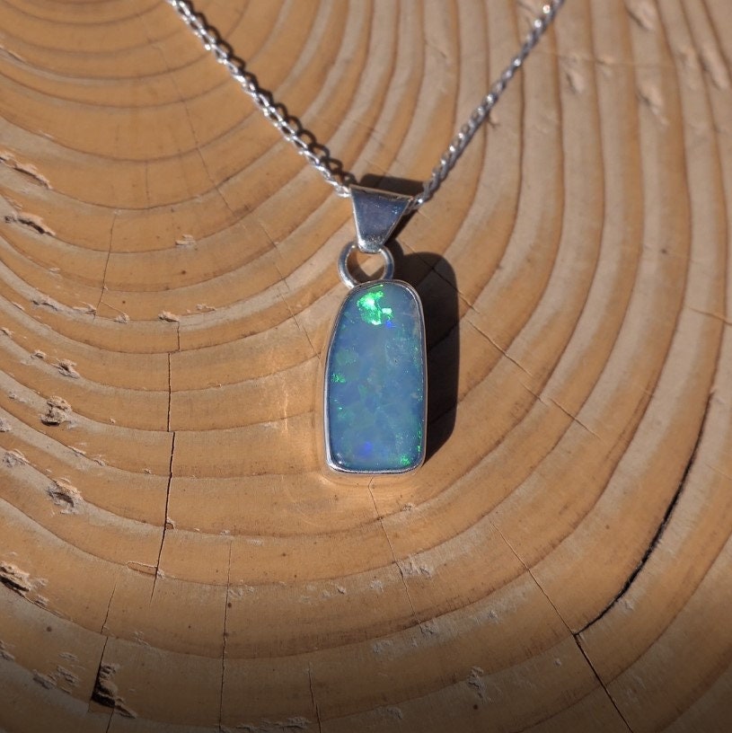 Natural opal pendant