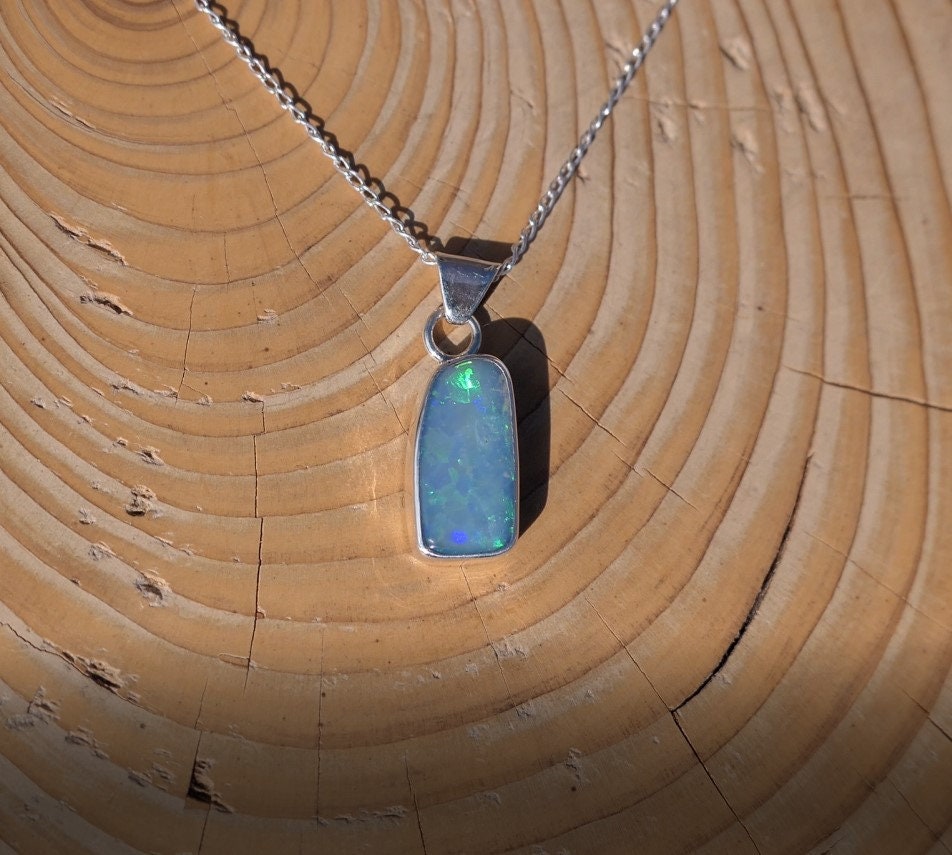 Natural opal pendant