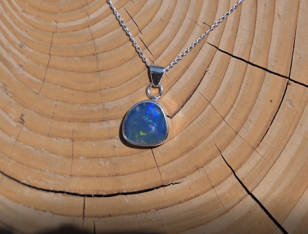 Natural Australian opal pendant