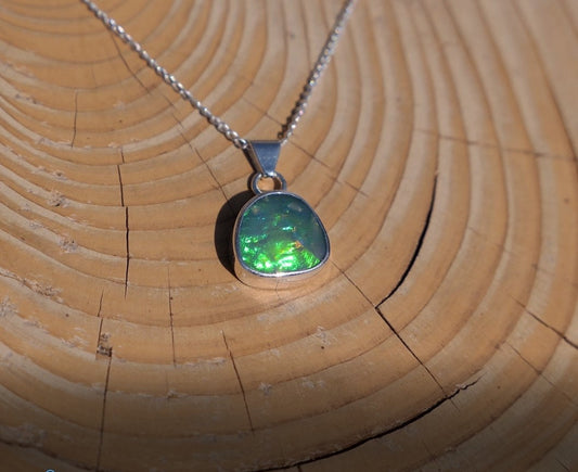 Natural Australian opal pendant