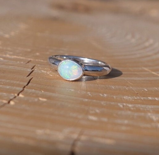 Solid opal ring size F-1/2