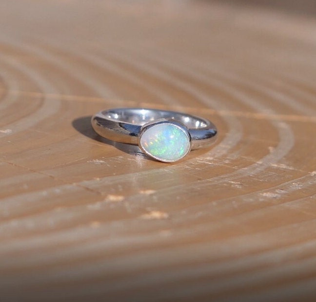 Solid opal ring size F-1/2