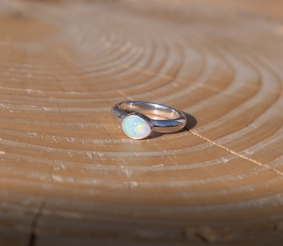 Solid opal ring size F-1/2