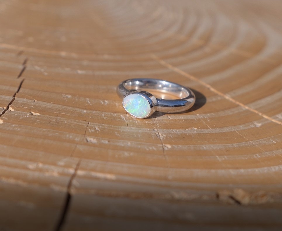 Solid opal ring size F-1/2