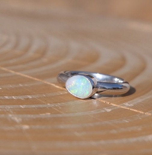 Solid opal ring size F-1/2