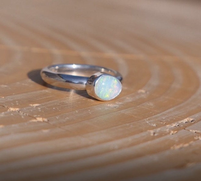 Solid opal ring size F-1/2